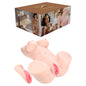 XKIN Bodyforms - Ava Monroe - Flesh Lifelike Torso Masturbator with Interchargeable Vagina Sleeves - XKN030FLE