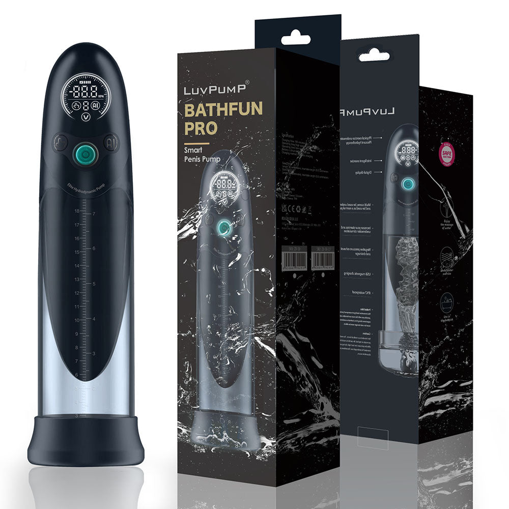 LuvPump Bathfun Pro - USB Rechargeable Waterproof Smart Automatic Penis Pump - ZD-50