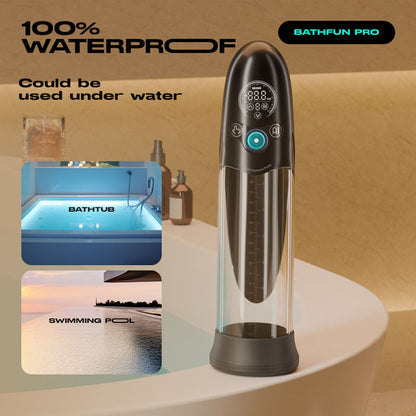 LuvPump Bathfun Pro - USB Rechargeable Waterproof Smart Automatic Penis Pump - ZD-50