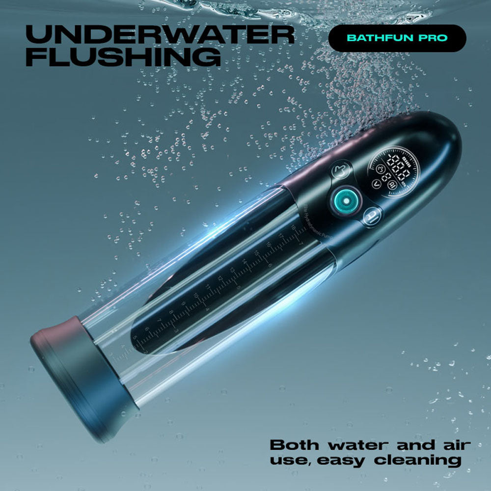 LuvPump Bathfun Pro - USB Rechargeable Waterproof Smart Automatic Penis Pump - ZD-50