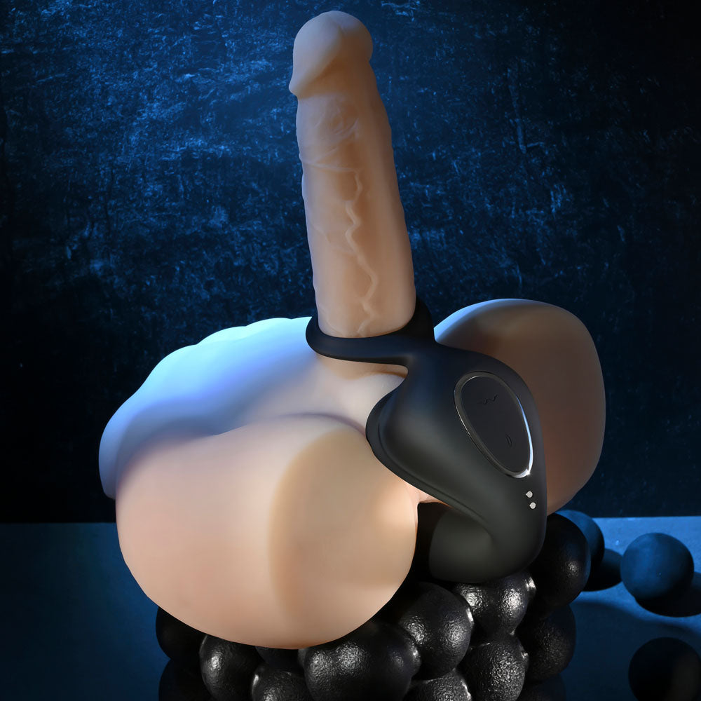 Zero Tolerance BALLIN OUT - Black USB Rechargeable Prostate Massager with Cock Ring and Wireless Remote-ZE-RS-6138-2