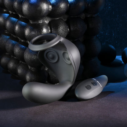 Zero Tolerance BALLIN OUT - Black USB Rechargeable Prostate Massager with Cock Ring and Wireless Remote-ZE-RS-6138-2