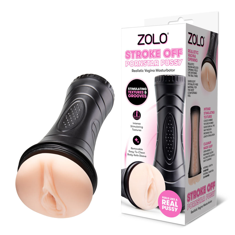 Zolo STROKE OFF Pornstar Pussy - Flesh Vagina Stroker - ZO-3016
