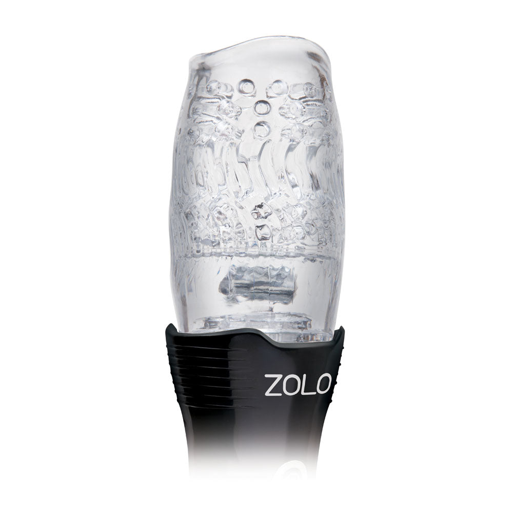 Zolo The Original Gawk Gawk - Clear USB Rechargeable Vibrating, Rotating & Thrusting Masturbator