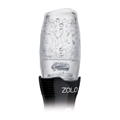 Zolo The Original Gawk Gawk - Clear USB Rechargeable Vibrating, Rotating & Thrusting Masturbator