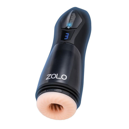 Zolo Lift Off - Flesh USB Rechargeable Vibrating and Thrusting Auto Stroker-ZO-6079