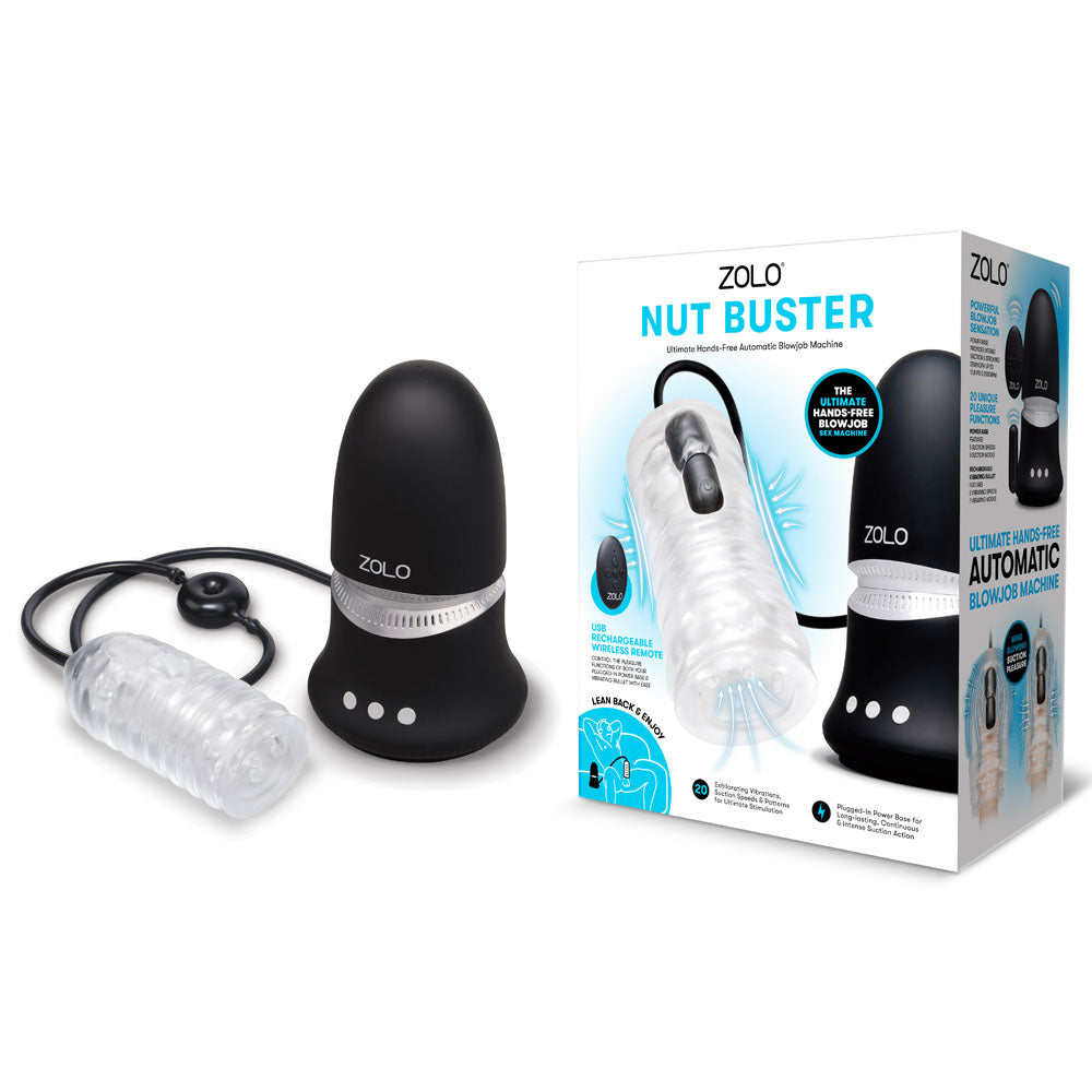 Zolo NUT BUSTER - Mains Powered Hands Free Automatic Blowjob Machine - ZO-6080